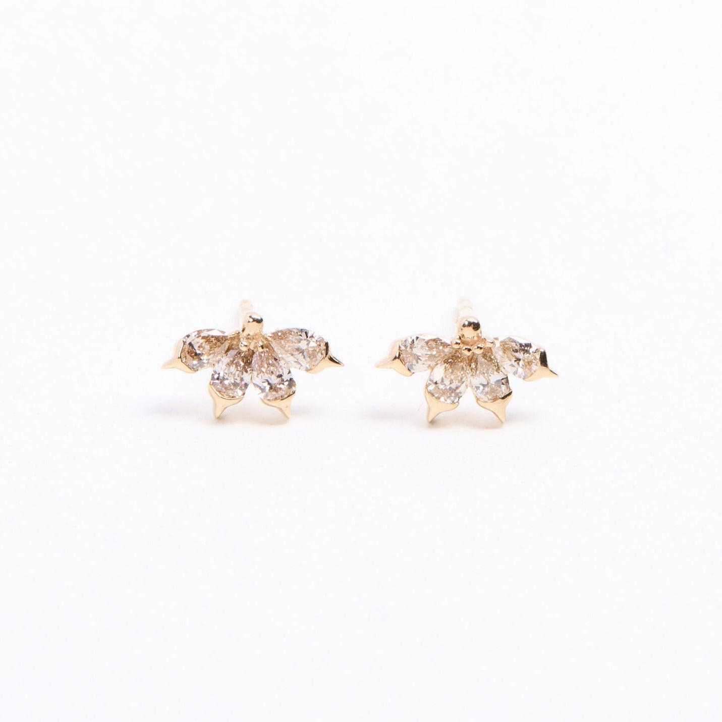 Radiance Pear Diamond Stud