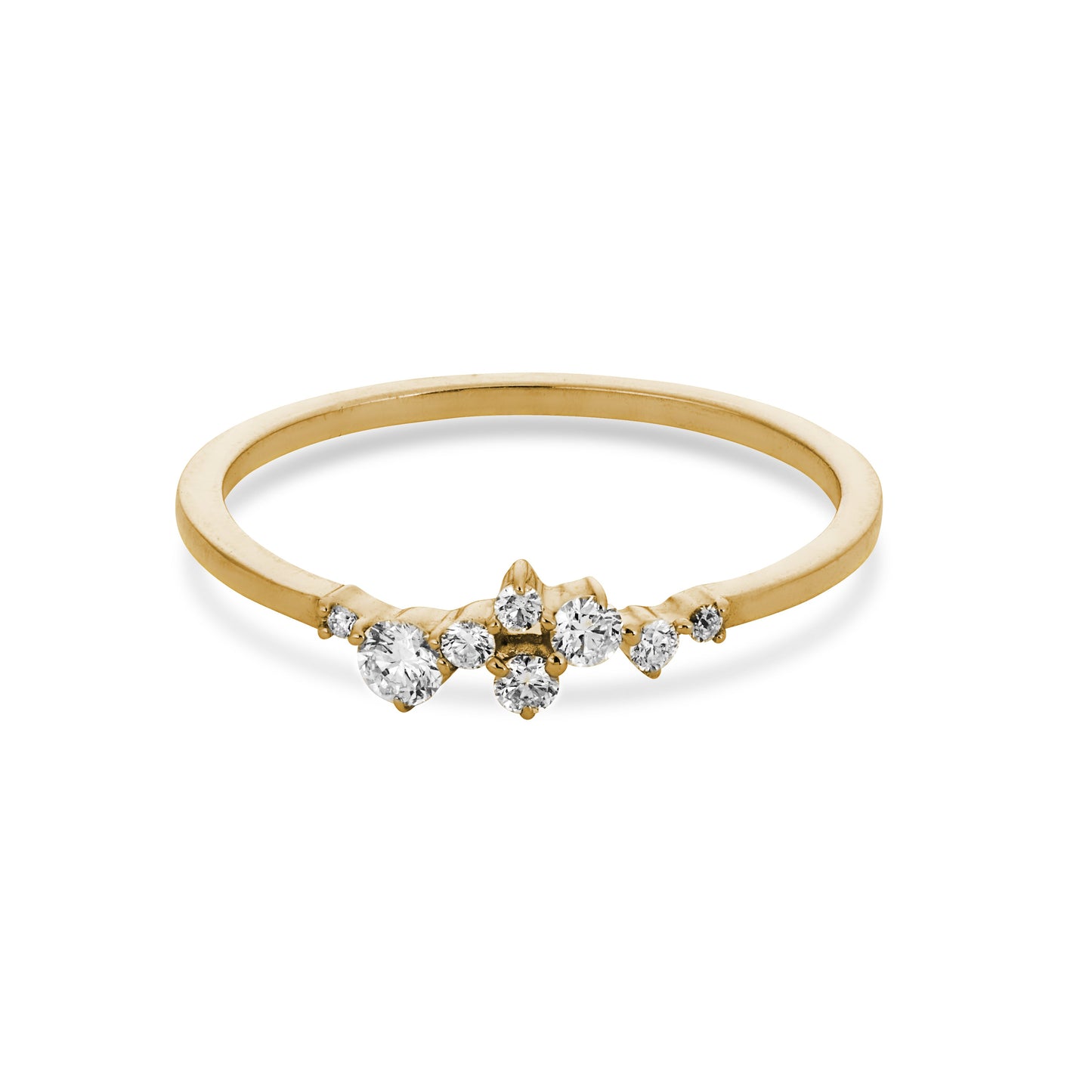 Valentina 8 Diamond Cluster Ring