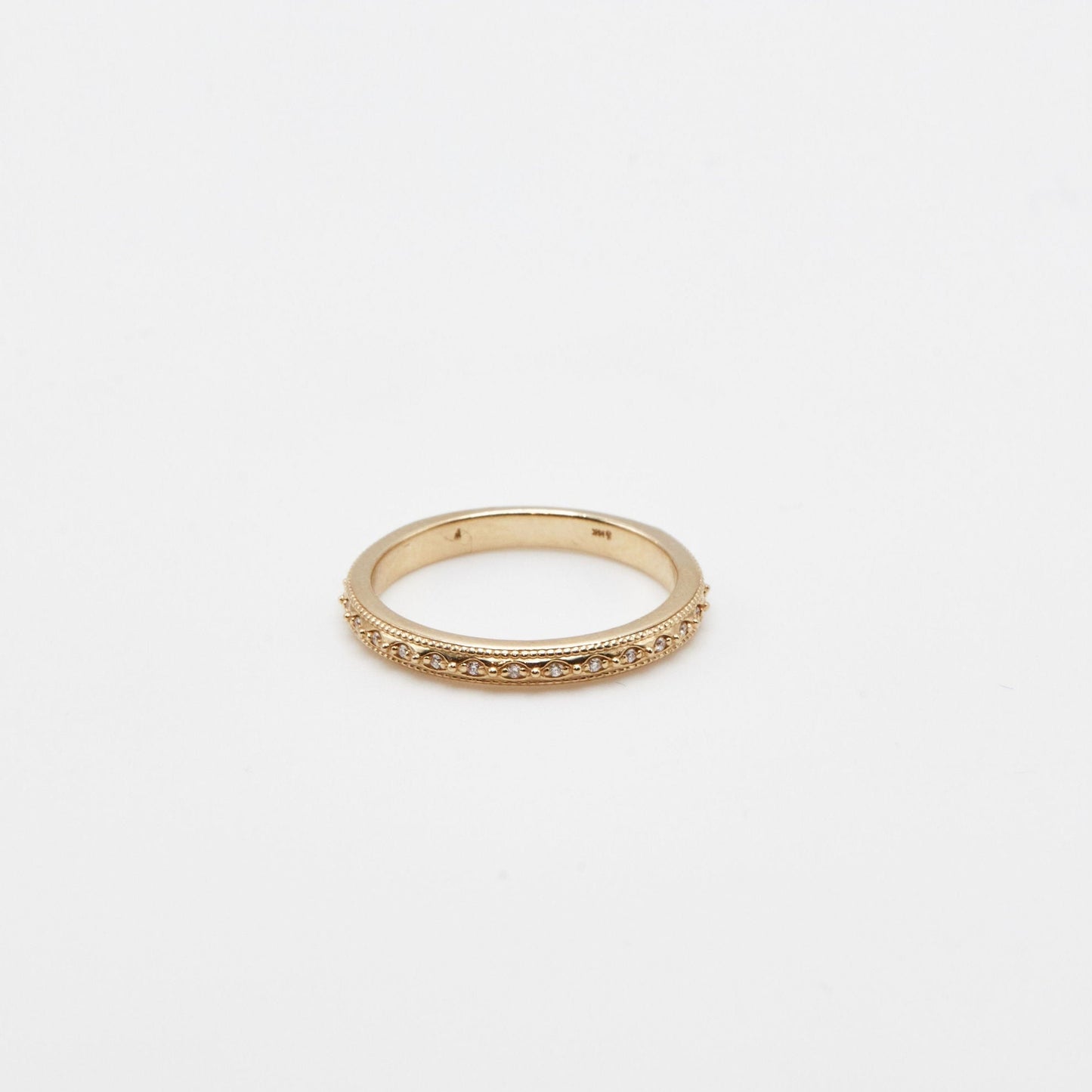 Victorian Diamond Wedding Band