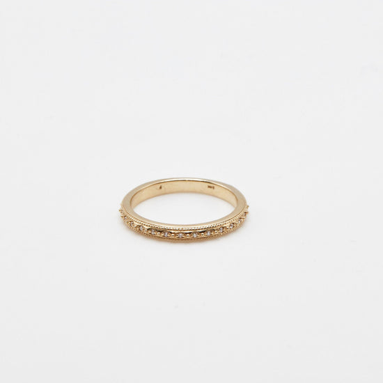 Victorian Diamond Wedding Band