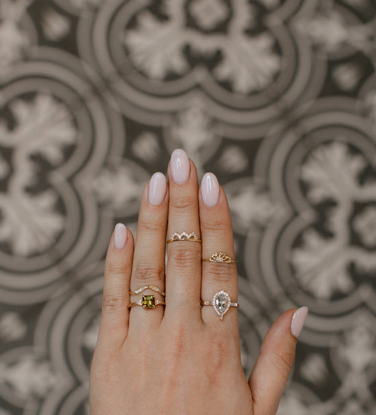 Marchesa Aquamarine Diamond Ring