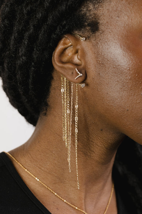 Ear chain on model