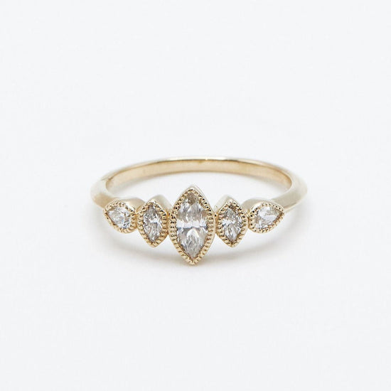 Deco Marquise Diamond Ring